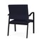 Lesro Newport Wide Guest Chair Metal Frame, Black, OH Navy Upholstery NP1201 - alternate 2